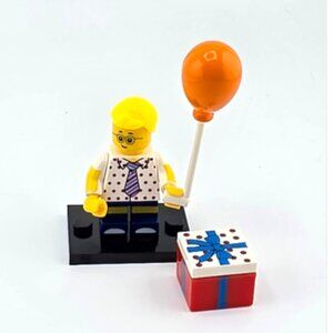 BIRTHDAY Minifigure BIRTHDAY Figurine BIRTHDAY Man  Minifigure Lego Compatible